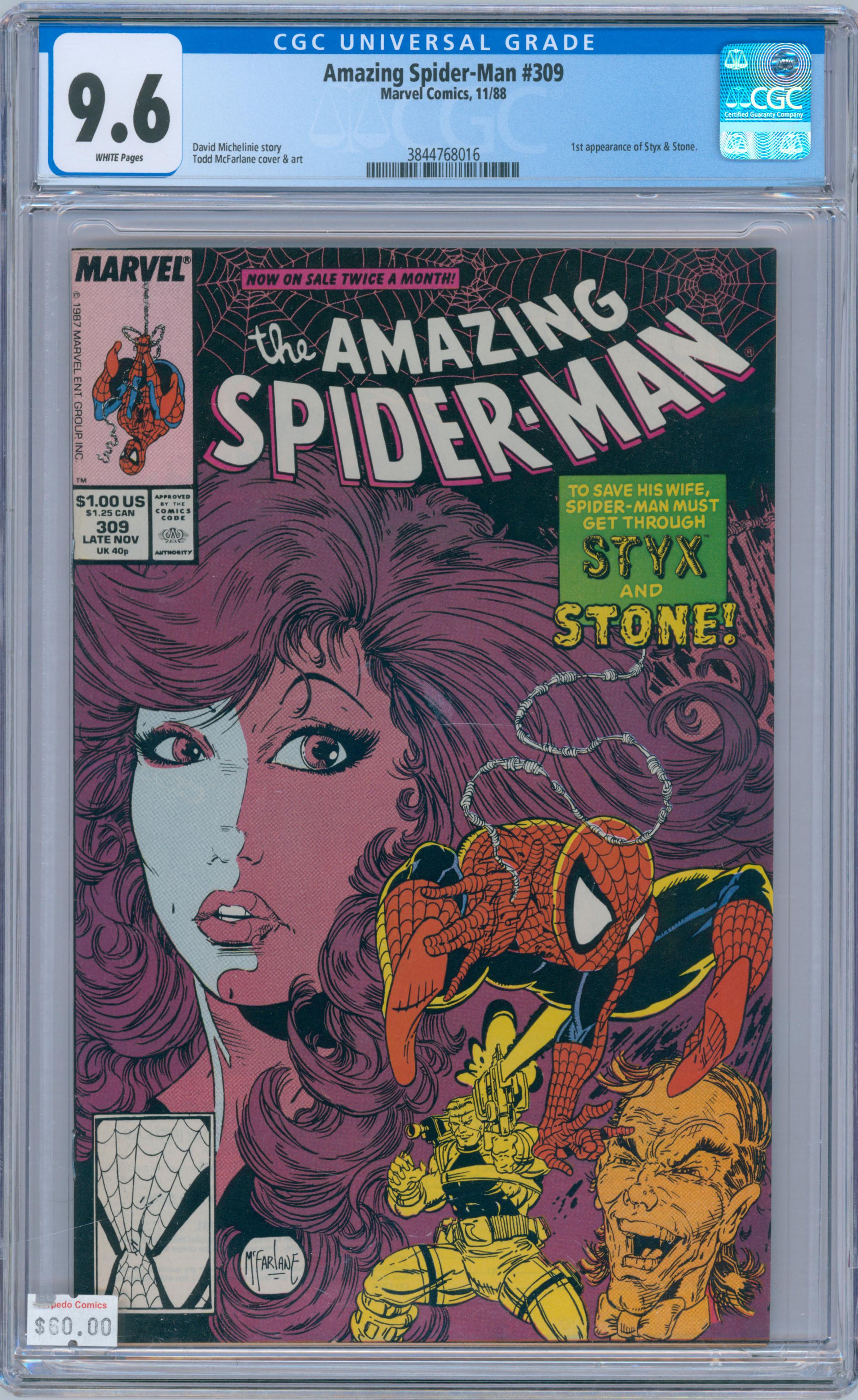 CGC 9.6 Amazing high quality Spiderman 1