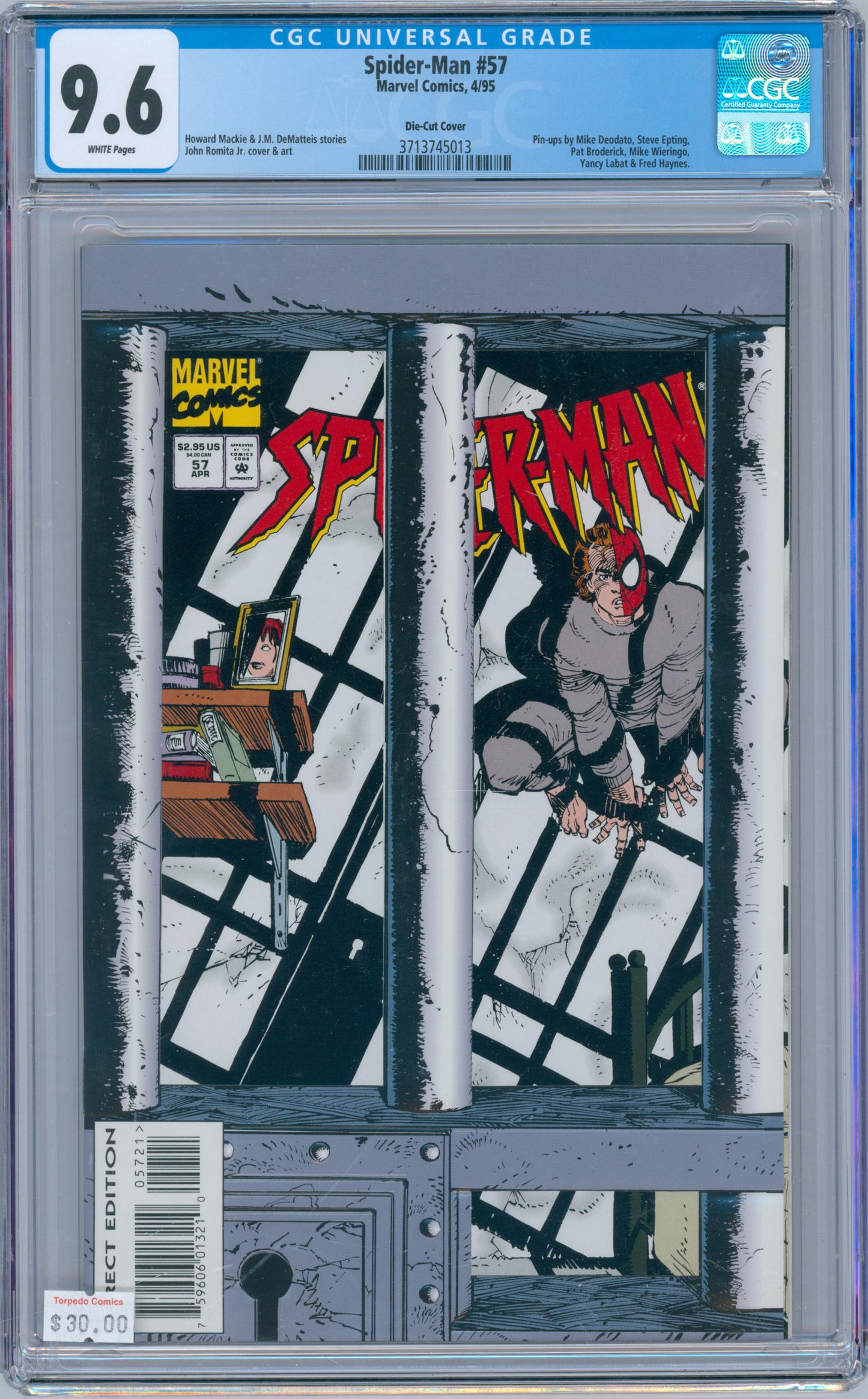 Spider-Man #57 9.6 CGC Die-Cut Cover