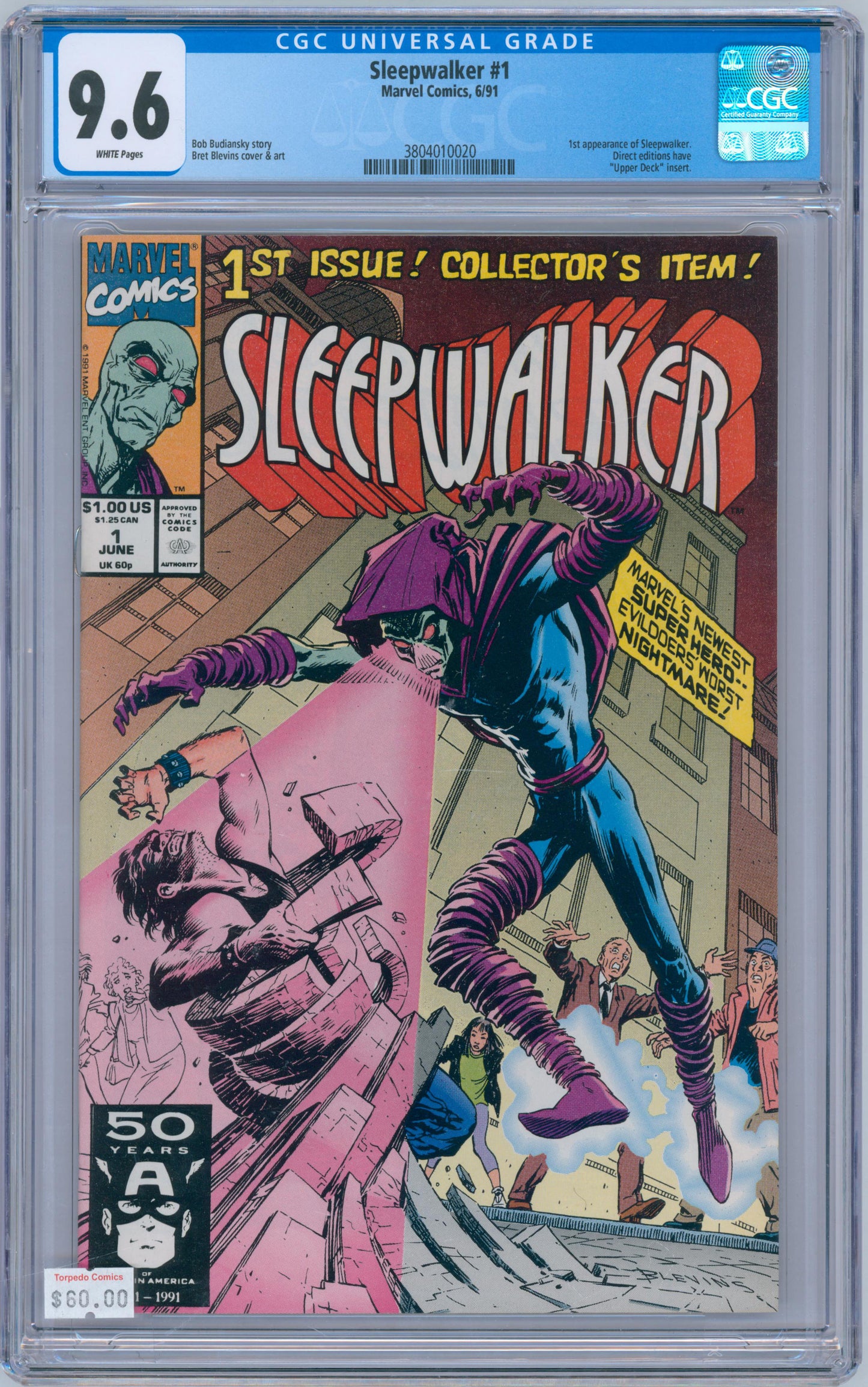 Sleepwalker #1 9.6 CGC 1st Appearance of Sleepwalker