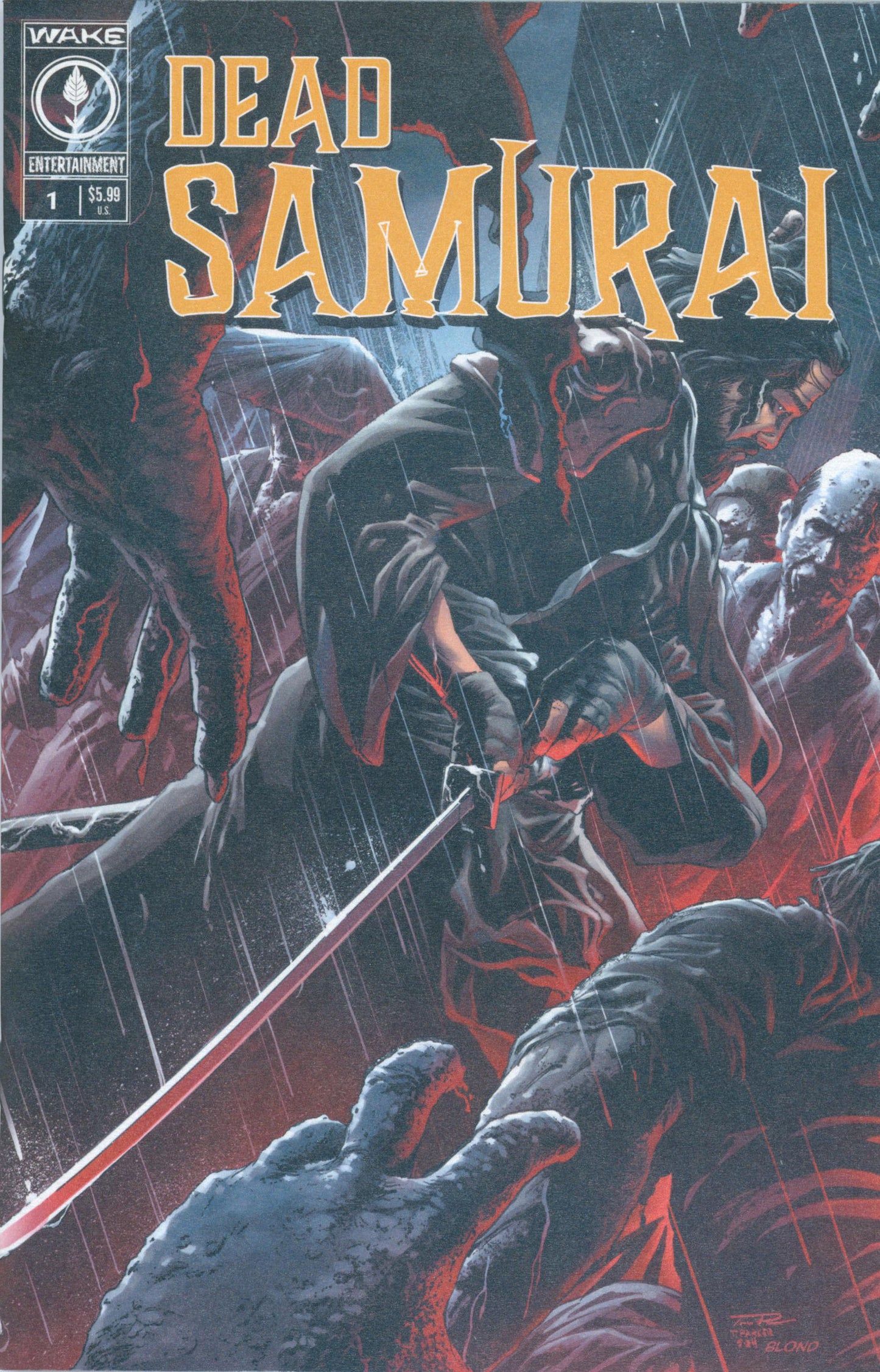 Dead Samurai #1 (Written by John Dolmayan) Cover B (Tony Parker)