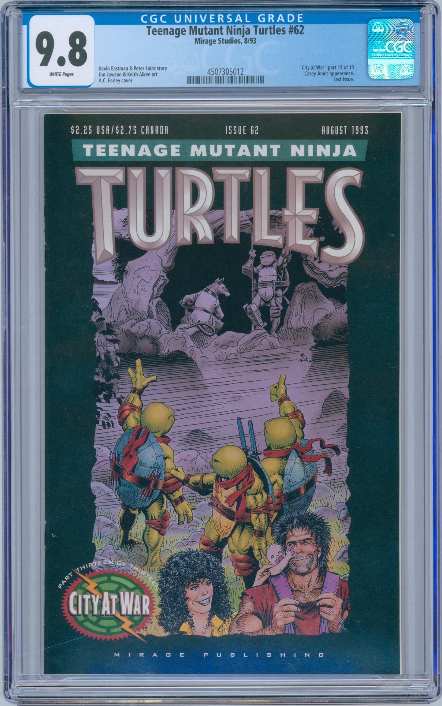 Teenage Mutant Ninja Turtles #62 9.8 CGC