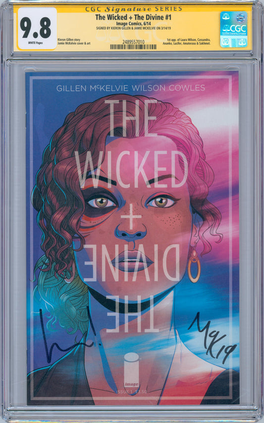 The Wicked + The Divine #1 9.8 CGC Signed by Kieron Gillen & Jamie McKelvie