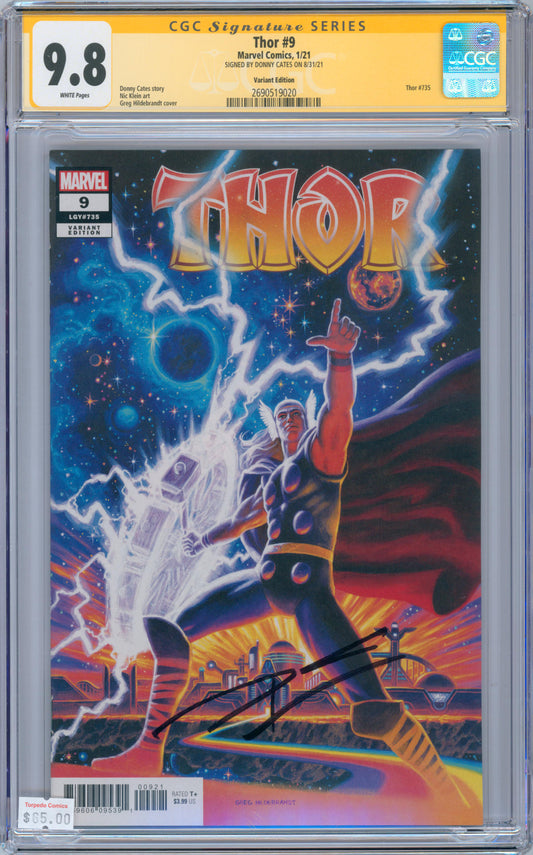 Thor #9 9.8 CGC Variant Edition Signed by Roy Thomas