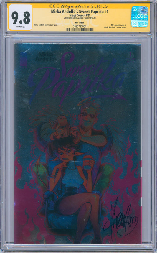 Mirka Andolfo's Sweet Paprika #1 9.8 CGC Foil Edition Signed by Mirka Andolfo