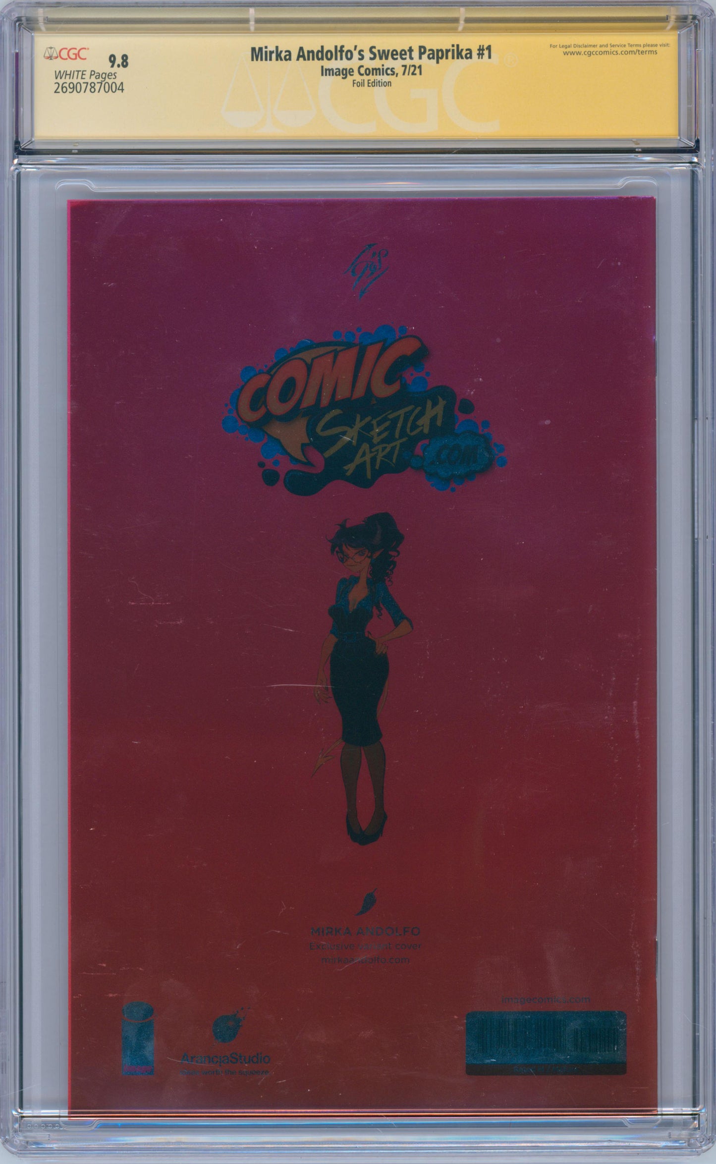 Mirka Andolfo's Sweet Paprika #1 9.8 CGC Foil Edition Signed by Mirka Andolfo