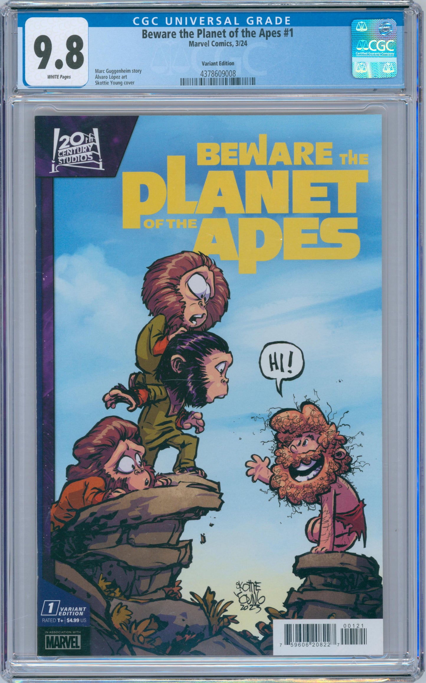 Beware the Planet of the Apes #1 9.8 CGC Variant Edition