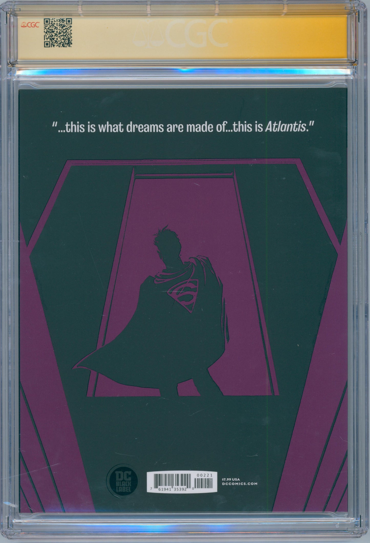 Super Year One #2 9.8 CGC Variant Cover Signed by Frank Miller