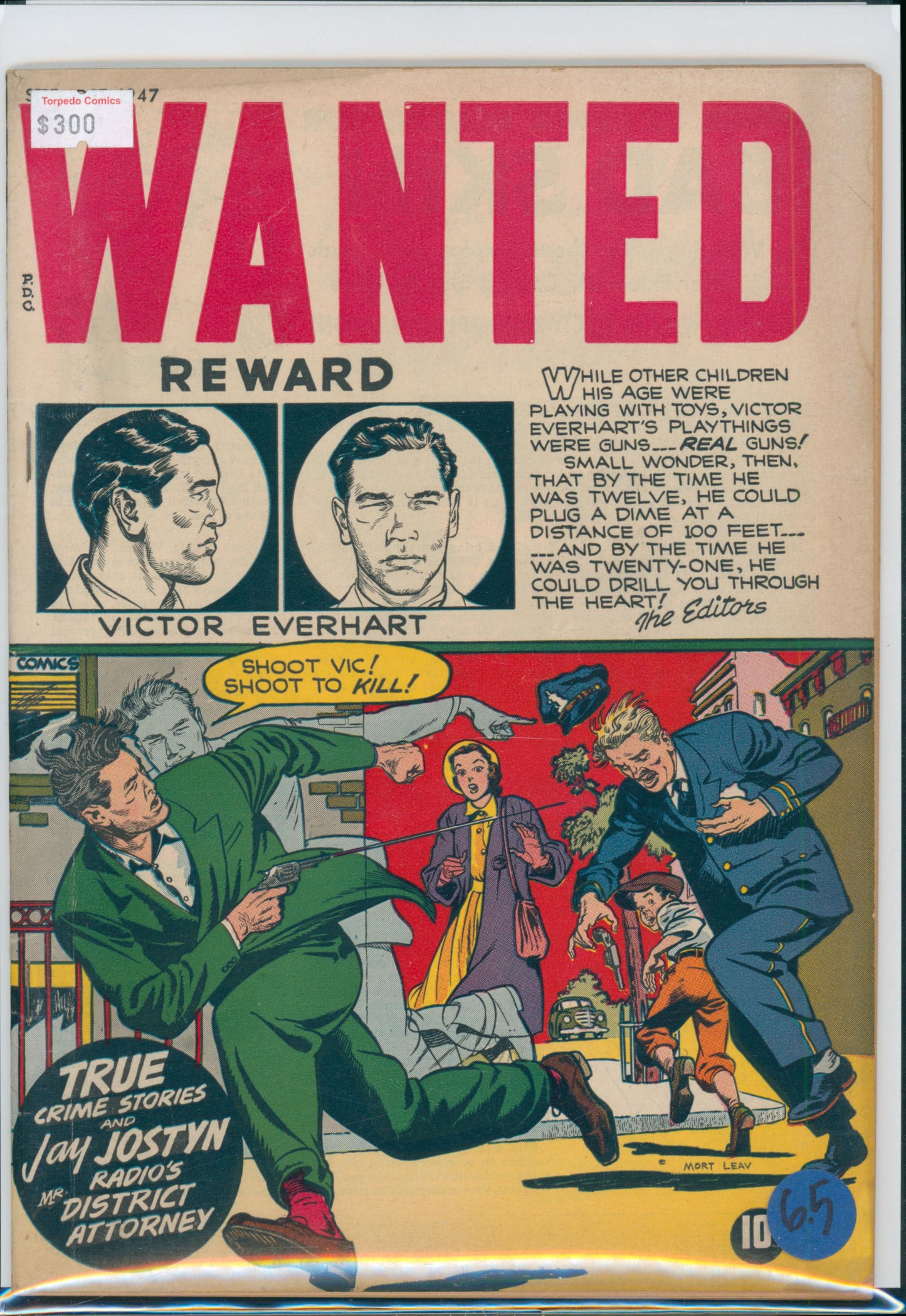 Wanted #9 6.5 FN+ Raw Comic (1947)