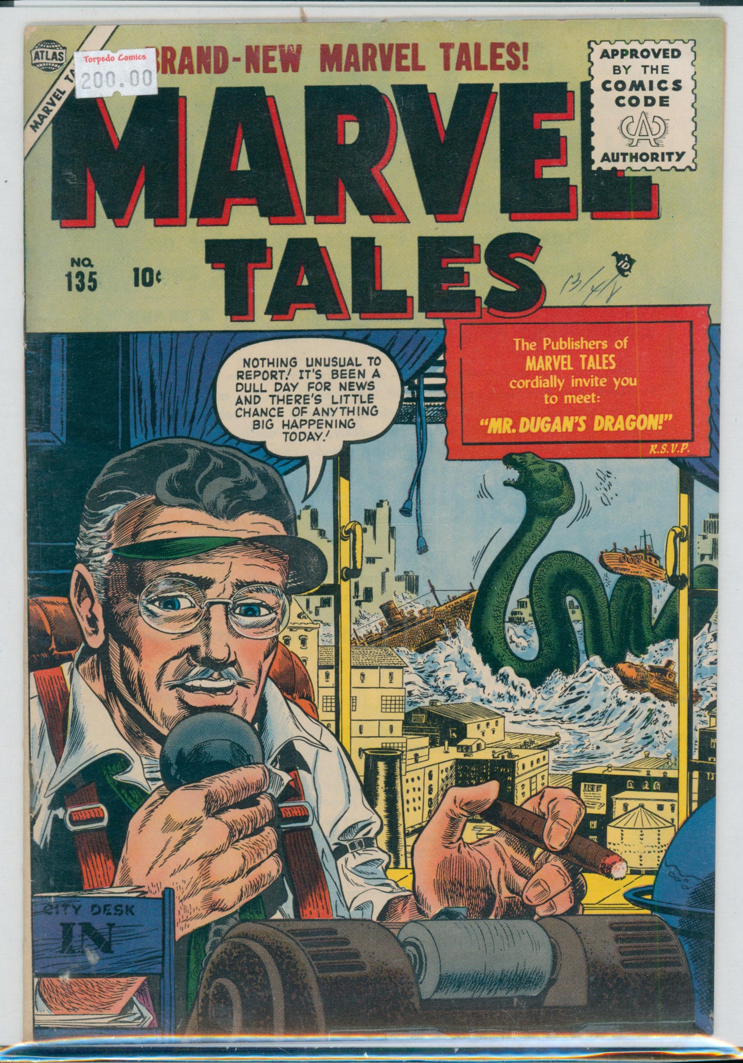 Marvel Tales #135 3.5 VG- Raw Comic (H20 Exposure+Lower Staple Pulled)