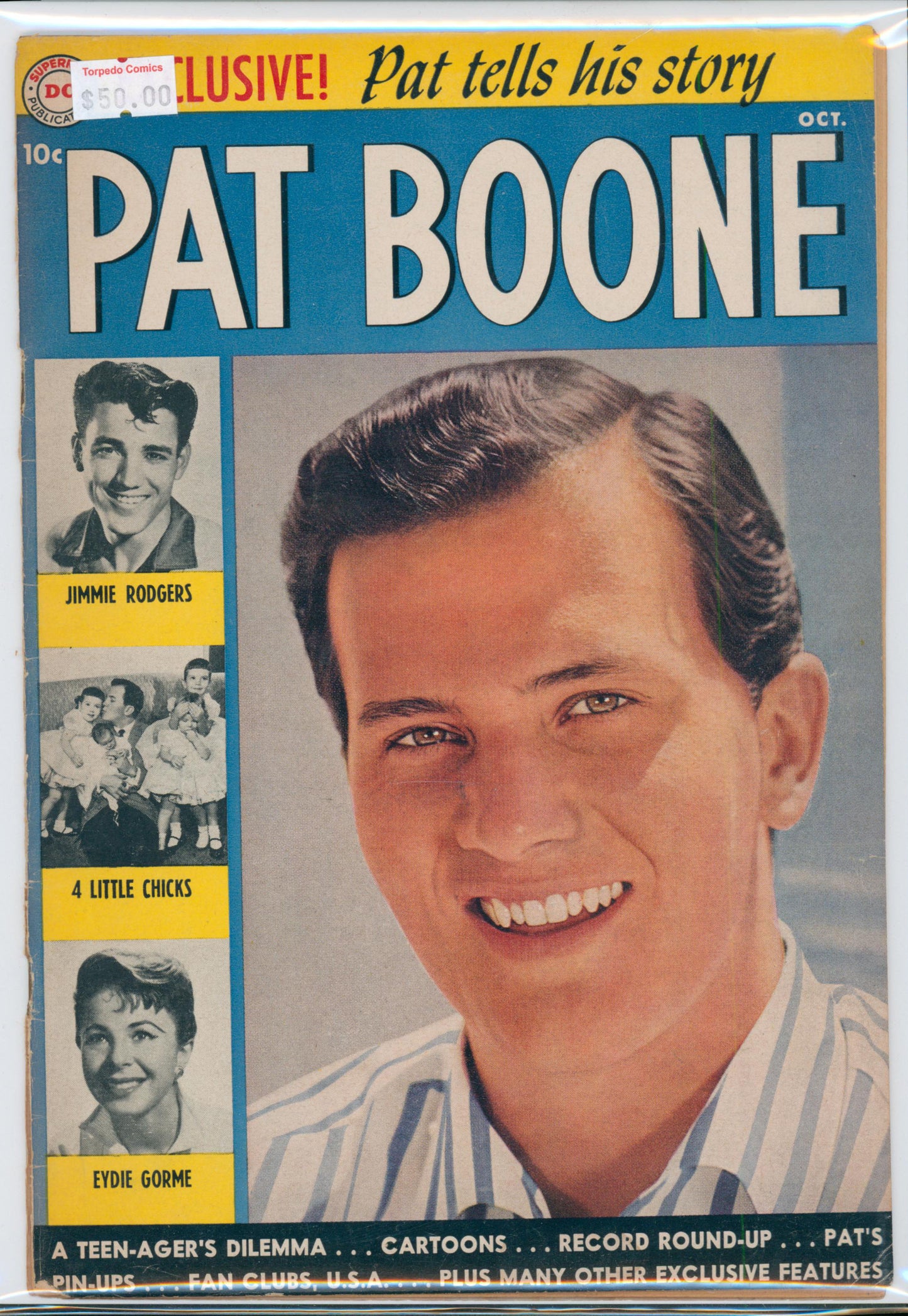 Pat Boone #1 1.8 GD- Raw Comic (Spine Split)