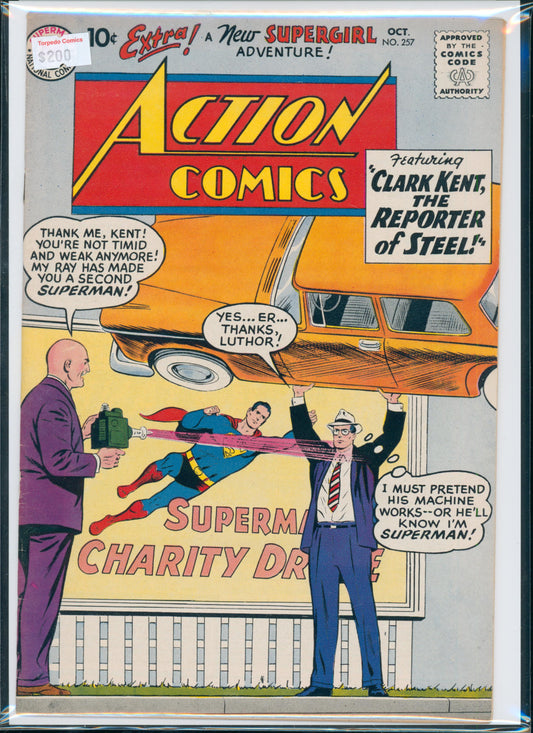 Action Comics #257 7.5 VF- Raw Comic