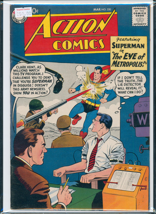 Action Comics #250 7.0 FN/VF Raw Comic (1959)