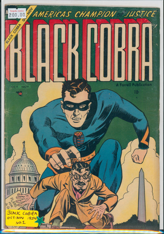 Black Cobra #1 5.0 VG/FN Raw Comic (1954)