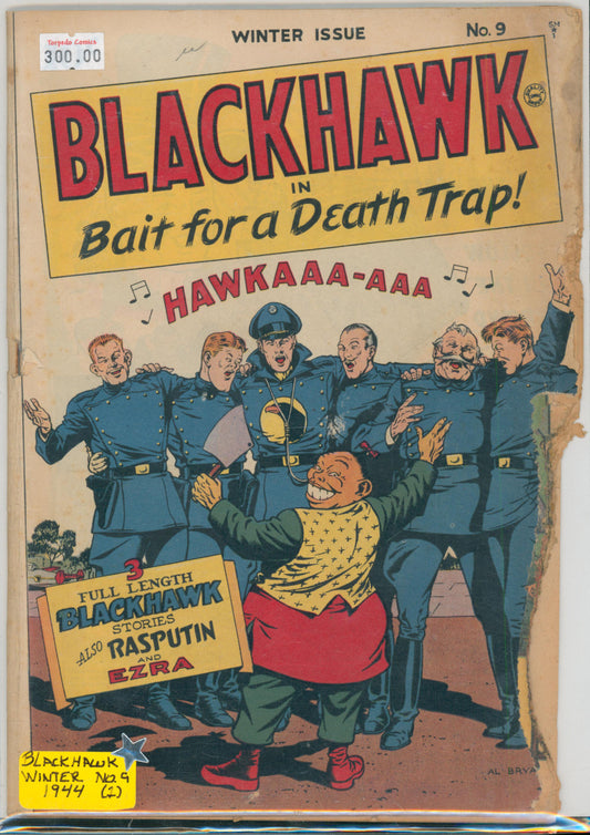 Blackhawk #9 0.5 (Poor Condition) Raw Comic (1944)