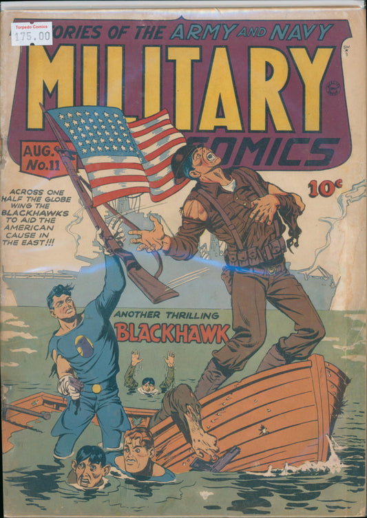 Military Comics #11 4.0 VG Raw Comic