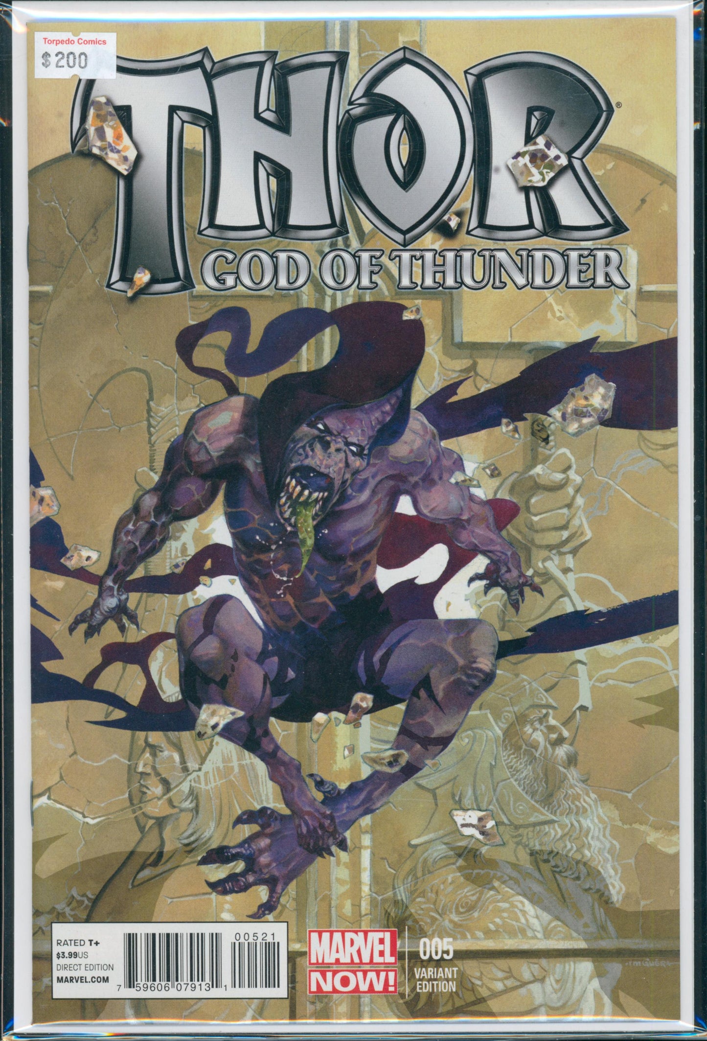 Thor God Of Thunder #005 1:50 Incentive 9.2 NM- Raw Comic