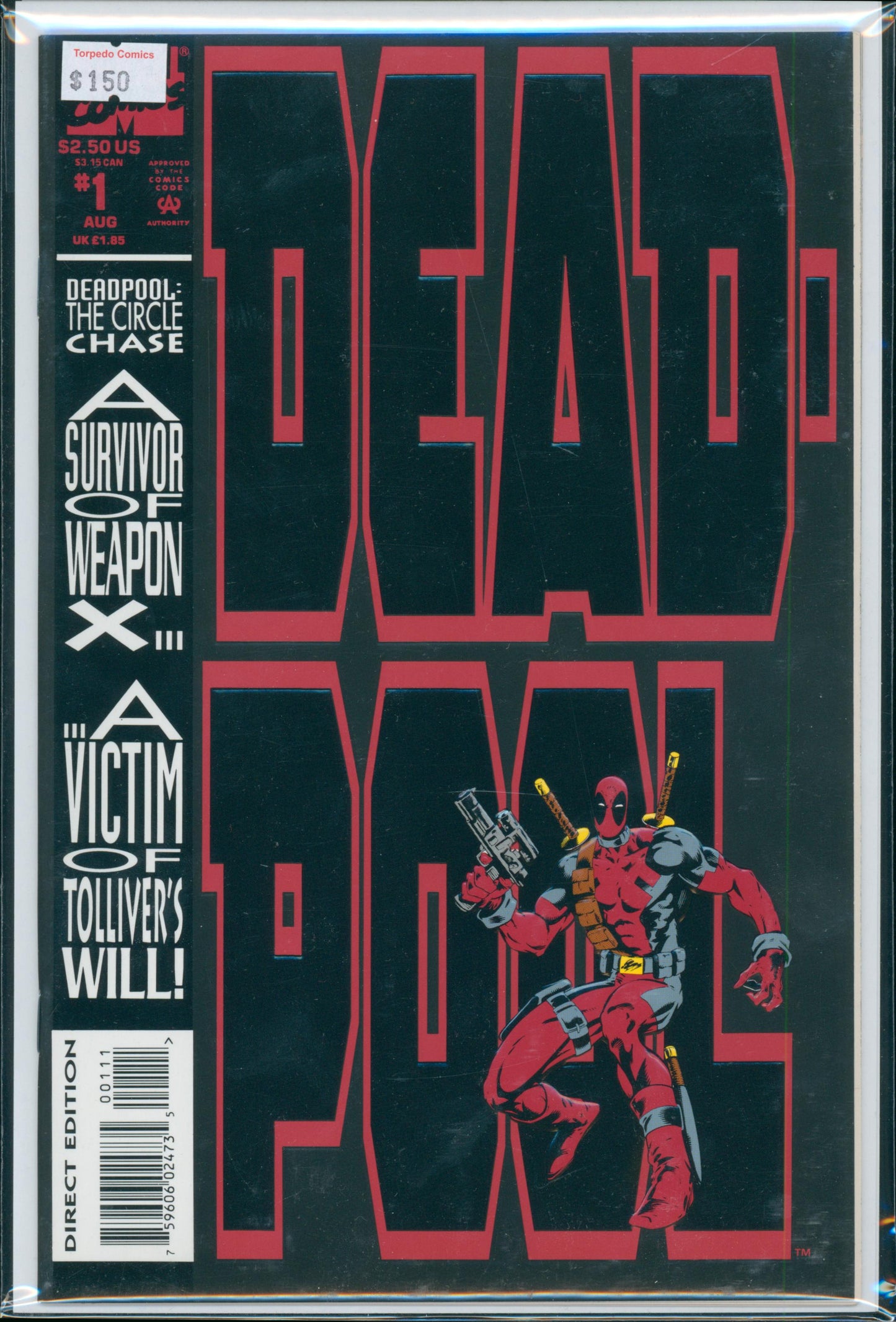 Deadpool #1 9.4 NM Raw Comic