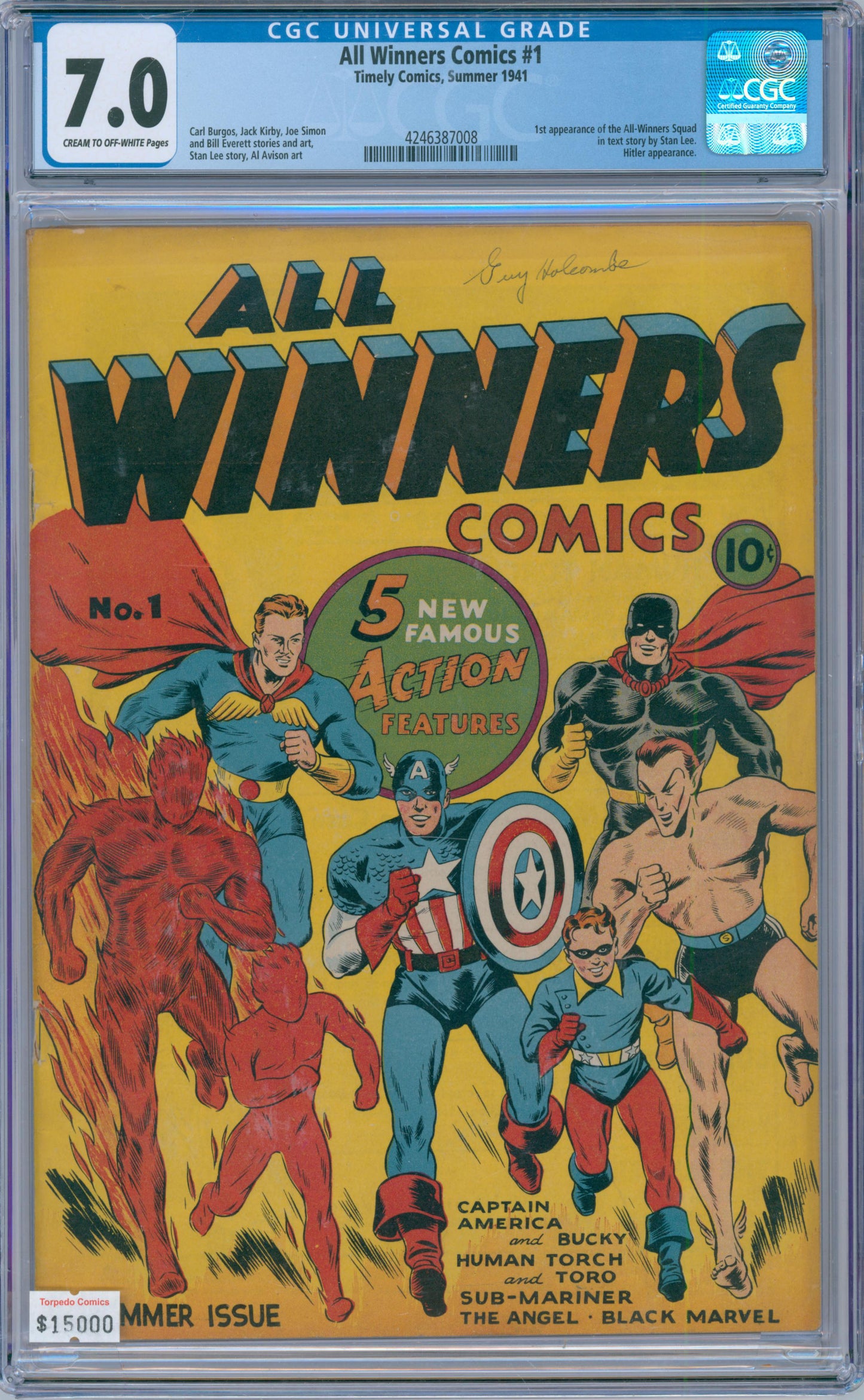 All Winners Comics #1 7.0 1st App. All-Winners Squad