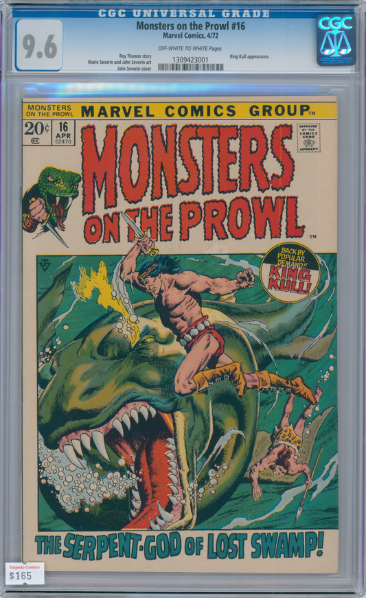 Monsters on the Prowl #16 (1972) CGC 9.6
