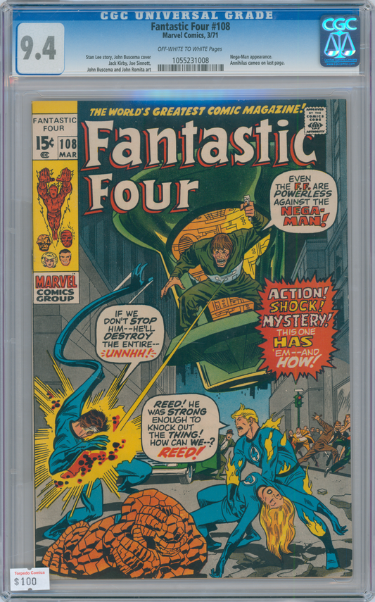 Fantastic Four #108 (1971) CGC 9.4