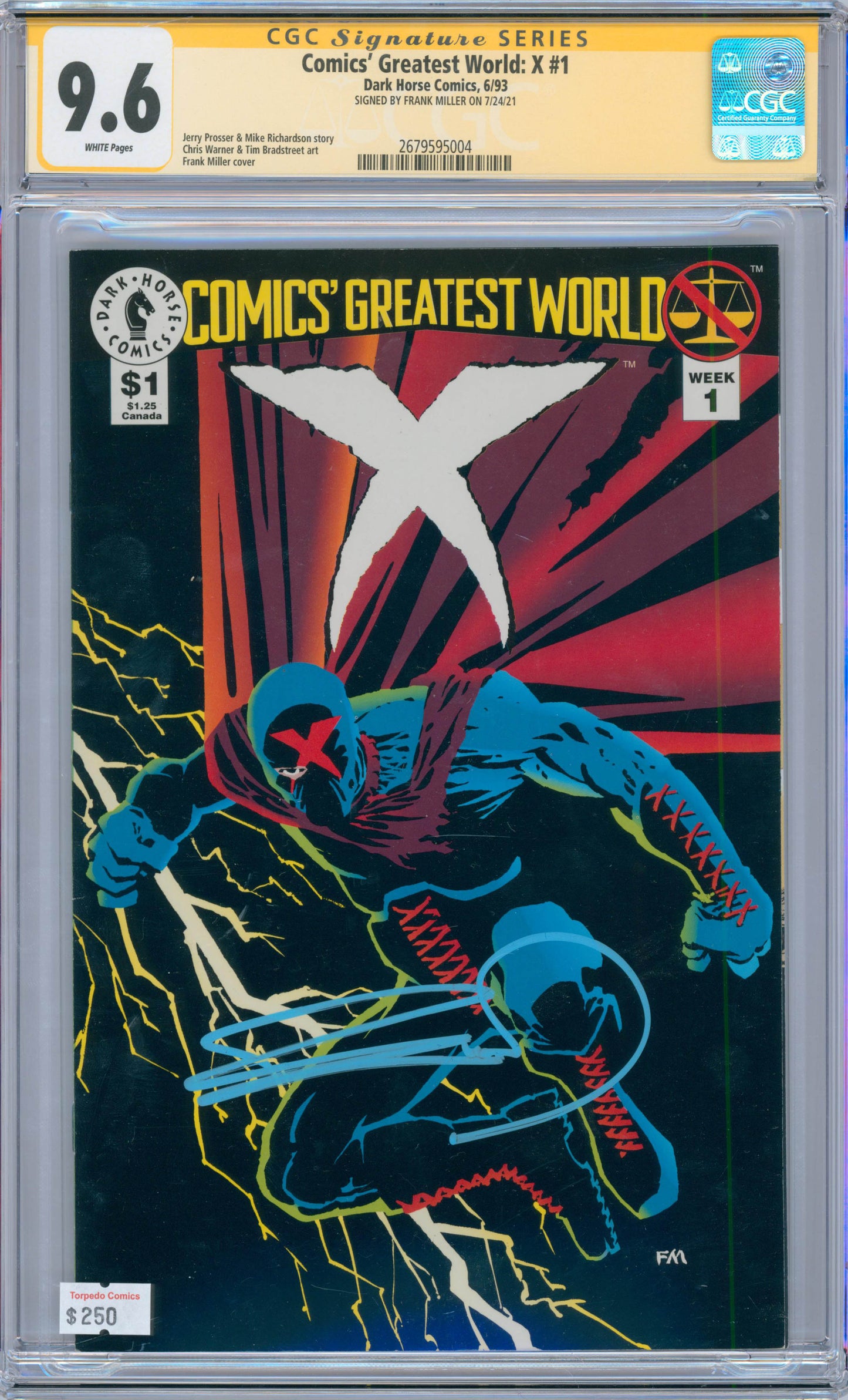 Comics' Greatest World X #1 (1993) CGC 9.6