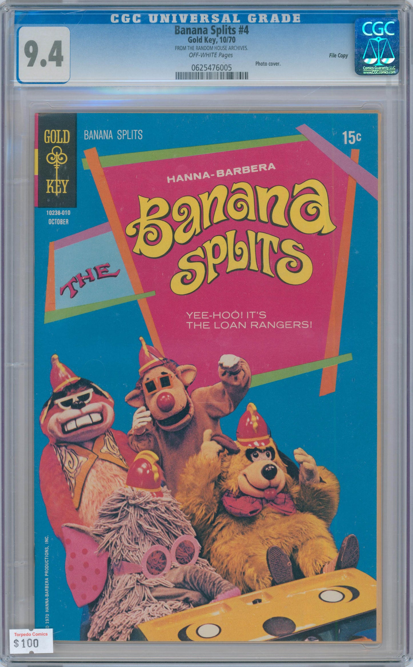 Banana Splits #4 (1970) CGC 9.4