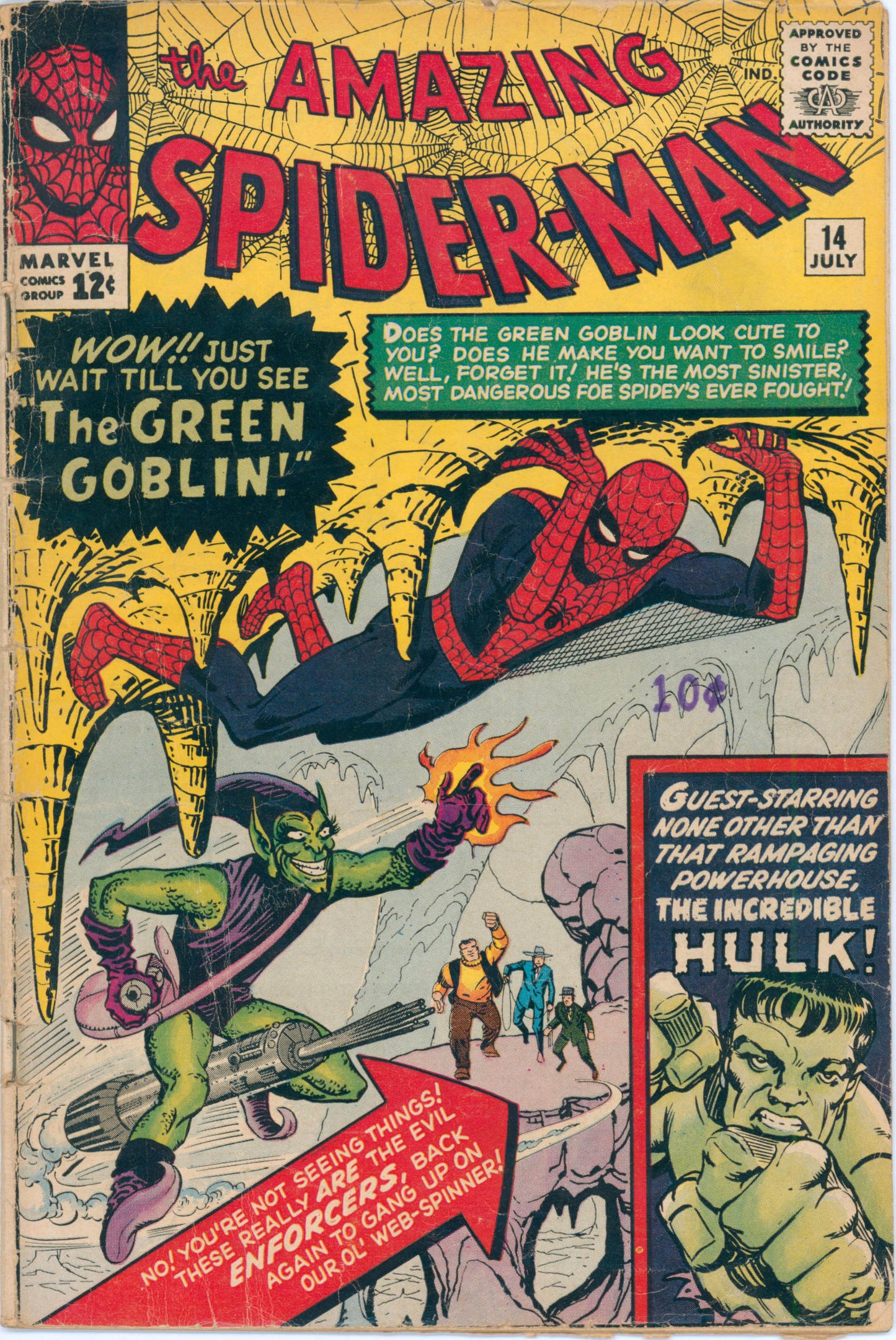 The Amazing Spider Man #14 (1964) Raw 2.0 GD
