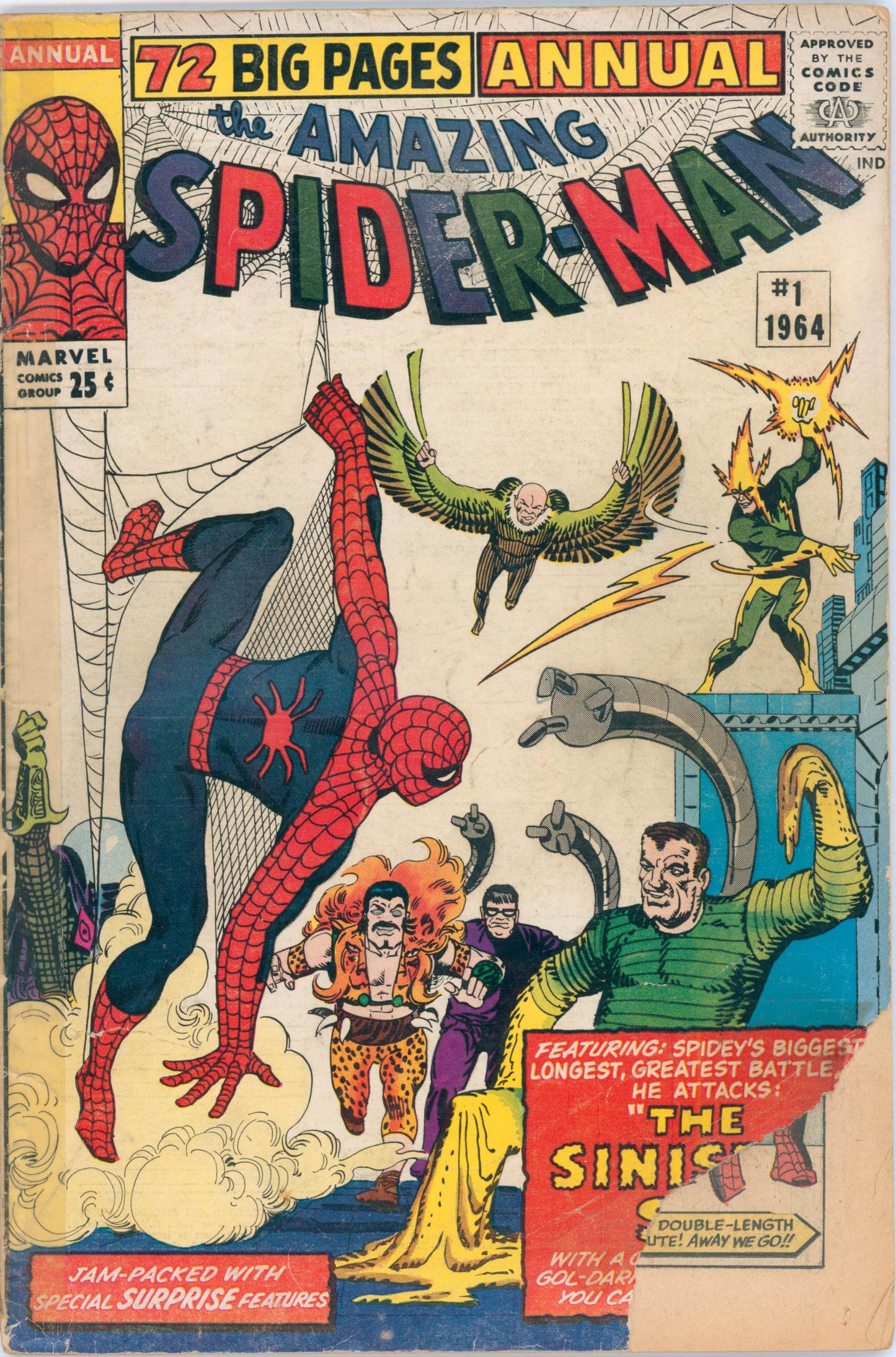 The Amazing Spider Man Annual #1 (1964) Raw 1.8 Good