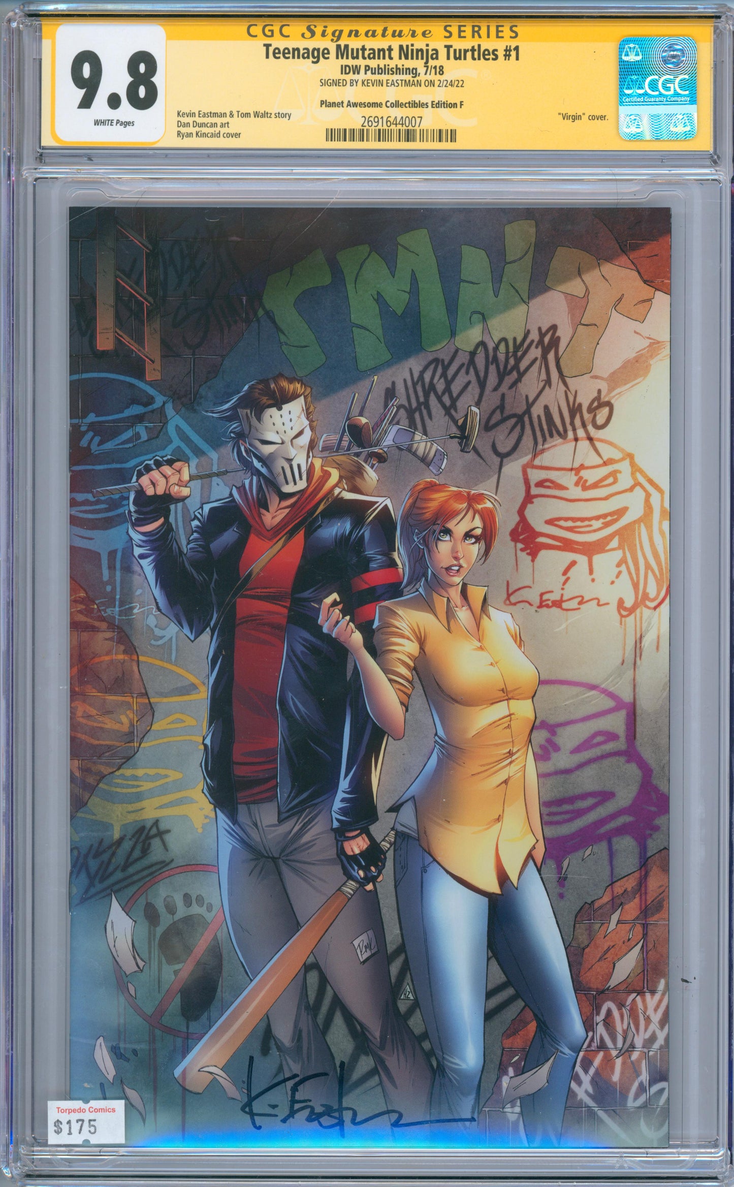 Teenage Mutant Ninja Turtles #1 (2018) CGC 9.8 Sig. Kevin Eastman
