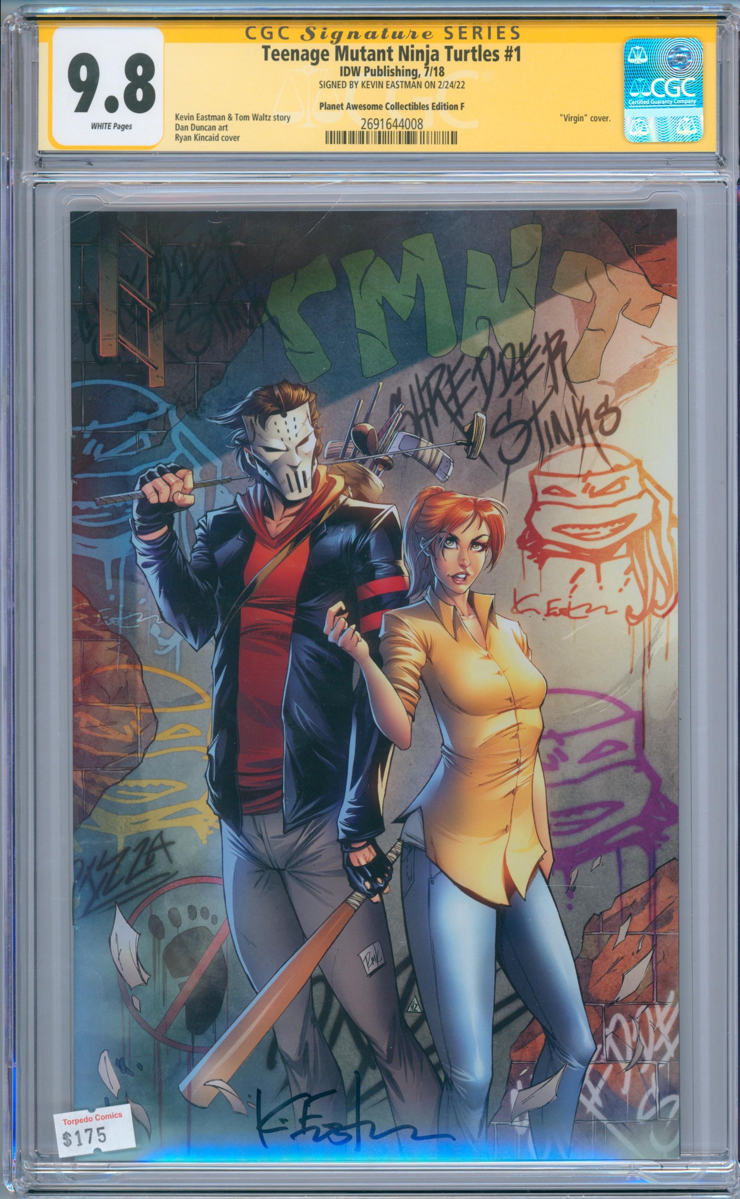 Teenage Mutant Ninja Turtles #1 (2018) CGC 9.8 Sig. Kevin Eastman