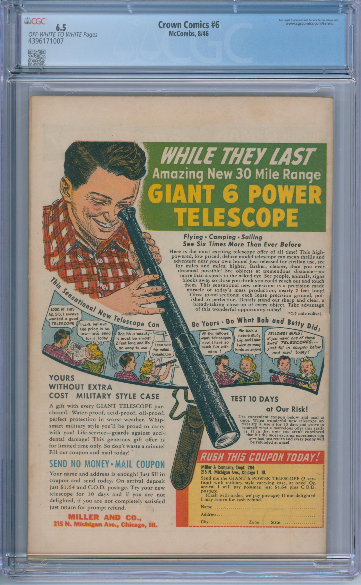 Crown Comics #6 (1946) CGC 6.5