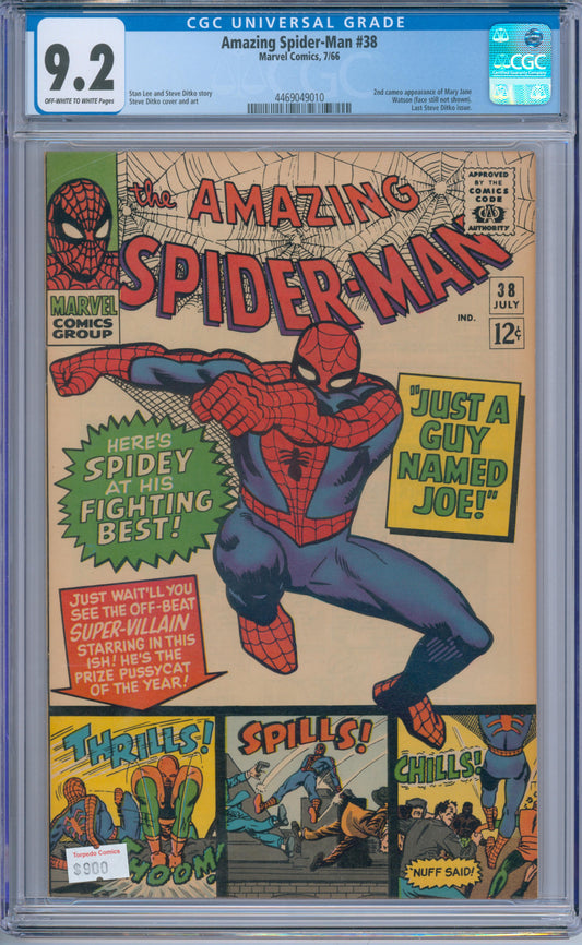 Amazing Spider-Man #38 (1966) CGC 9.2