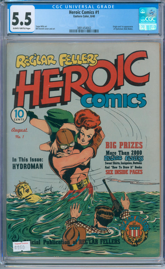 Heroic Comics #1 (1940) CGC 5.5