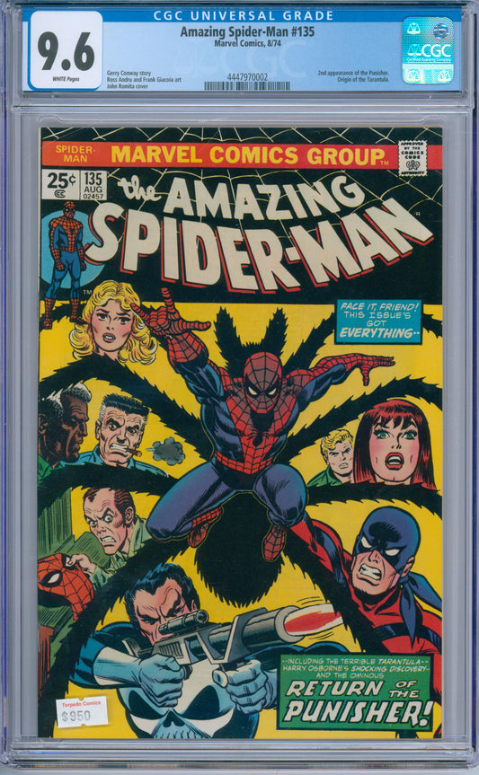 Amazing Spider-Man #135 (1974) CGC 9.6