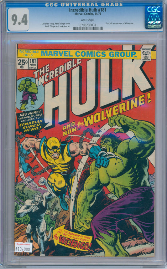 Incredible Hulk #181 (1974) CGC 9.4