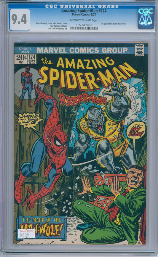 Amazing Spider-Man #124 (1973) CGC 9.4