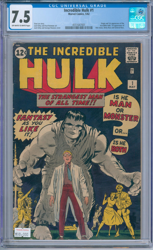 Incredible Hulk #1 (1962) CGC 7.5