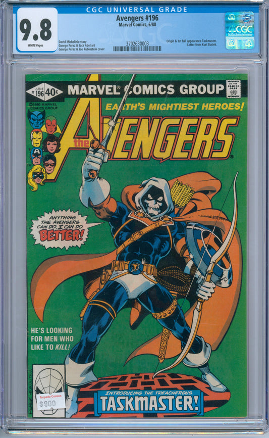 Avengers #196 (1980) CGC 9.8