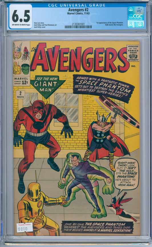 Avengers #2 (1963) CGC 6.5