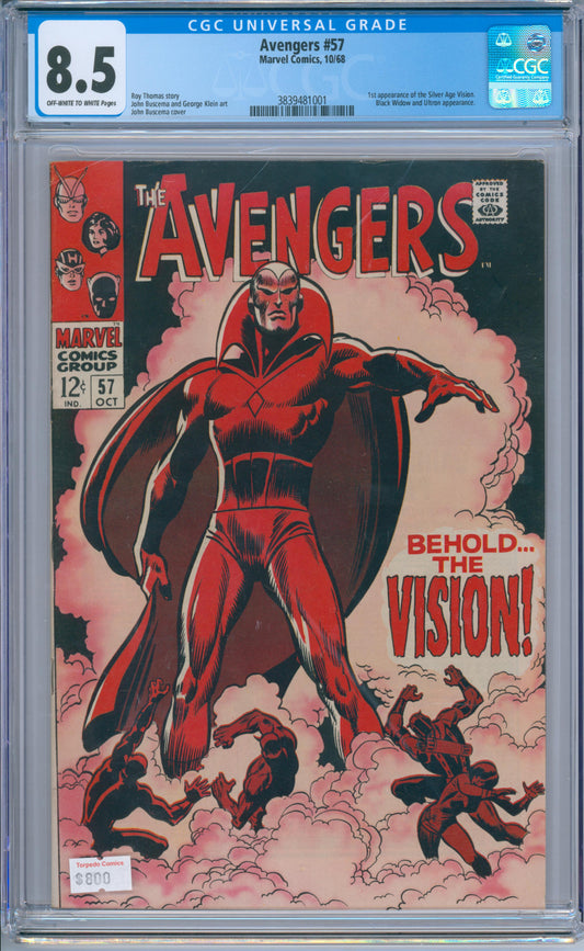 Avengers #57 (1968) CGC 8.5