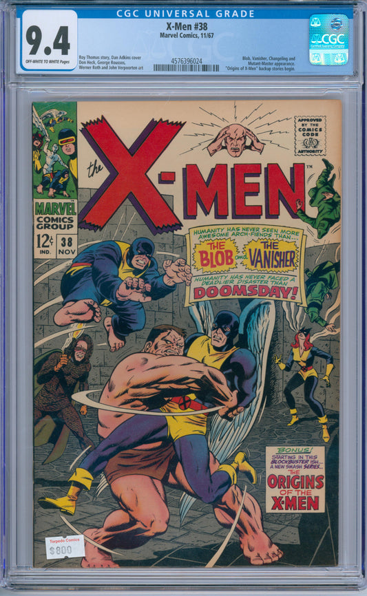 X-Men #38 (1967) CGC 9.4