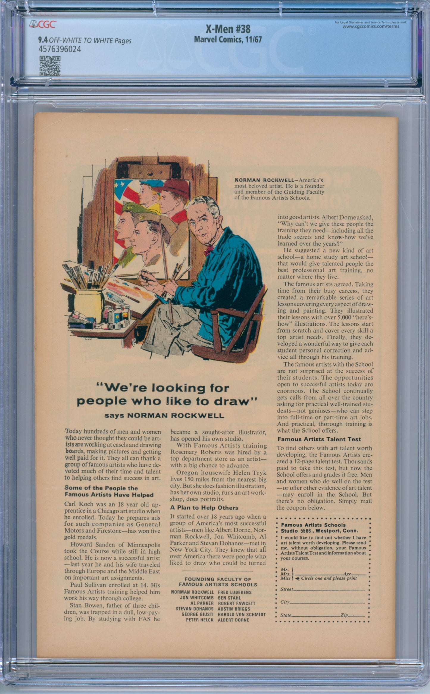X-Men #38 (1967) CGC 9.4