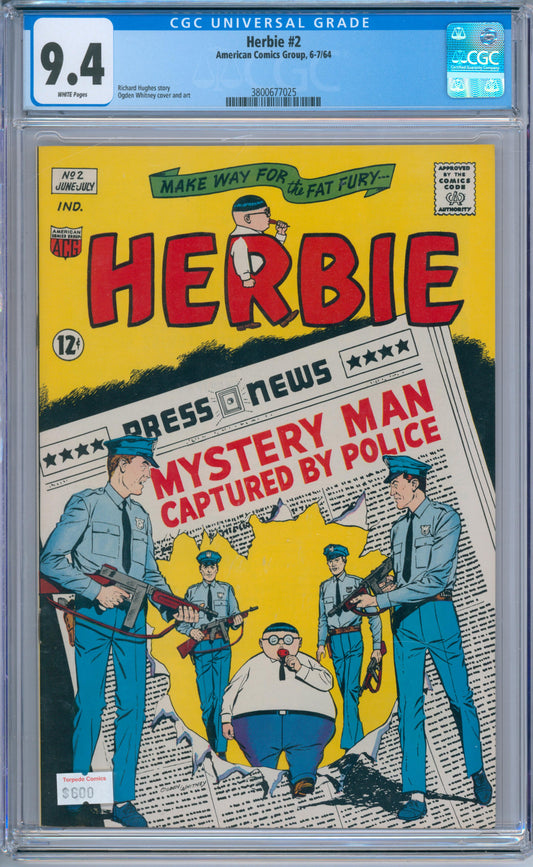 Herbie #2 (1964) CGC 9.4