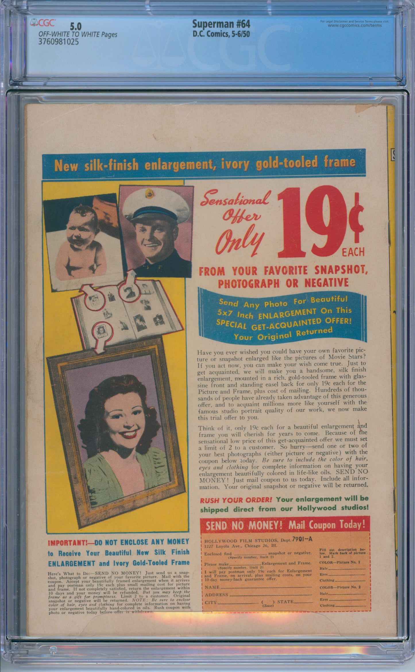 Superman #64 (1950) CGC 5.0