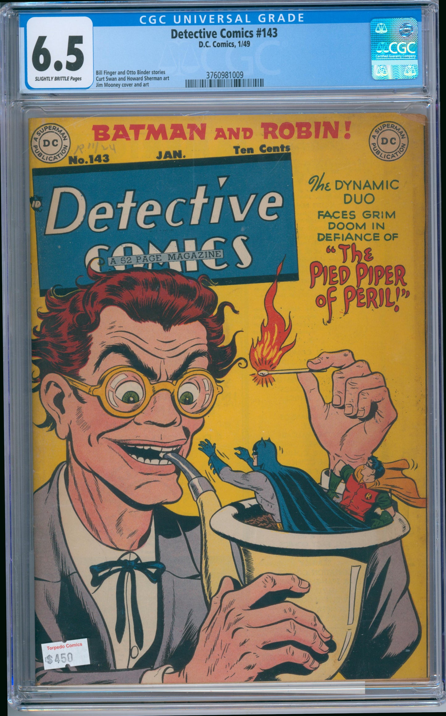 Detective Comics #143 (1949) CGC 6.5
