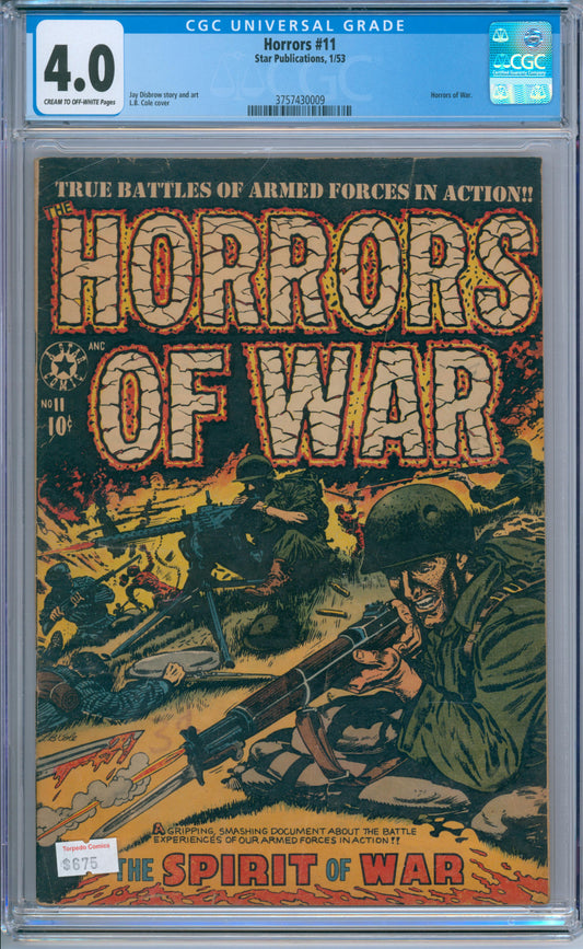 Horrors #11 (1953) CGC 4.0