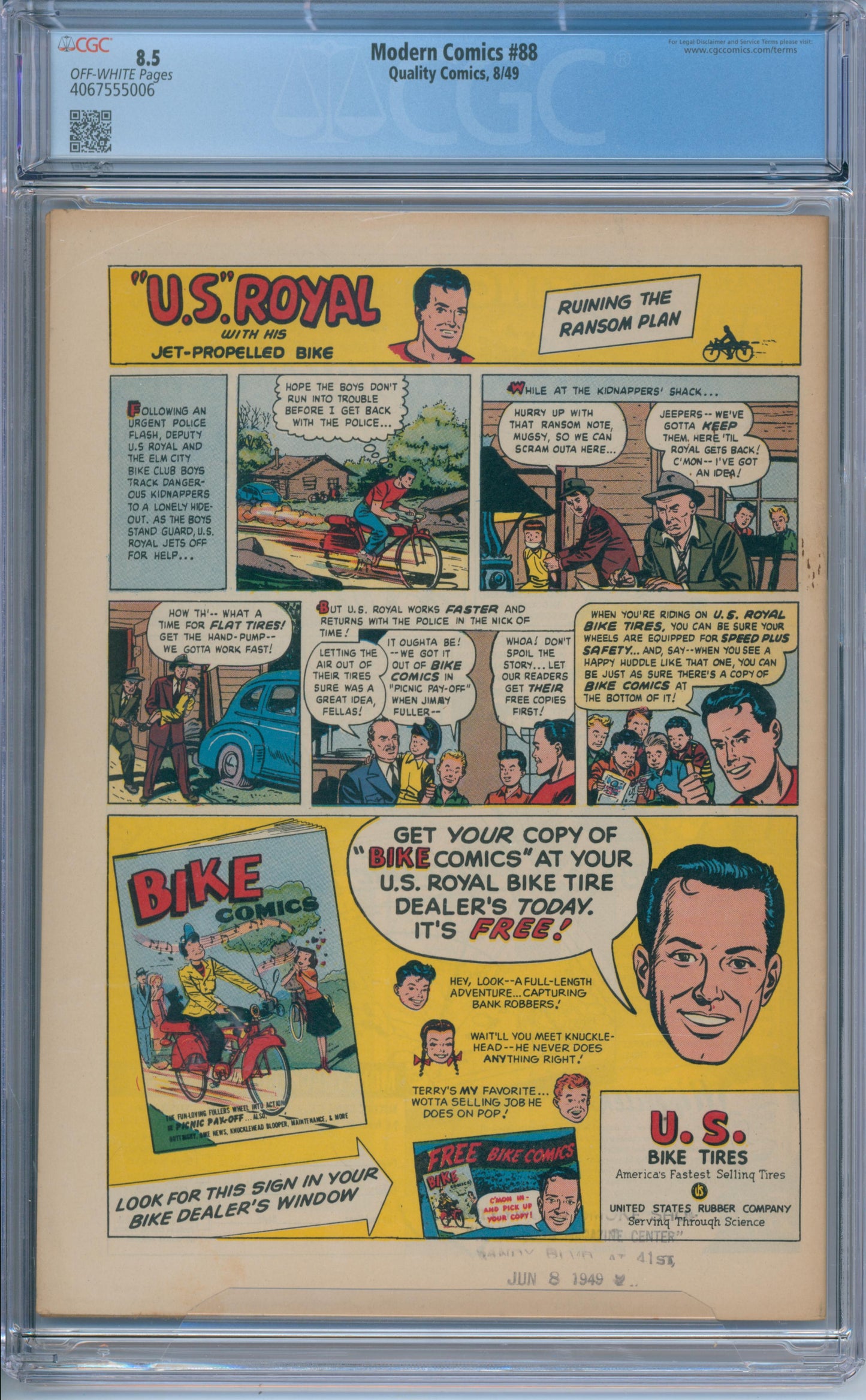 Modern Comics #88 (1949) CGC 8.5