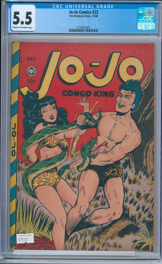 Jo-Jo Comics #22 (1948) CGC 5.5