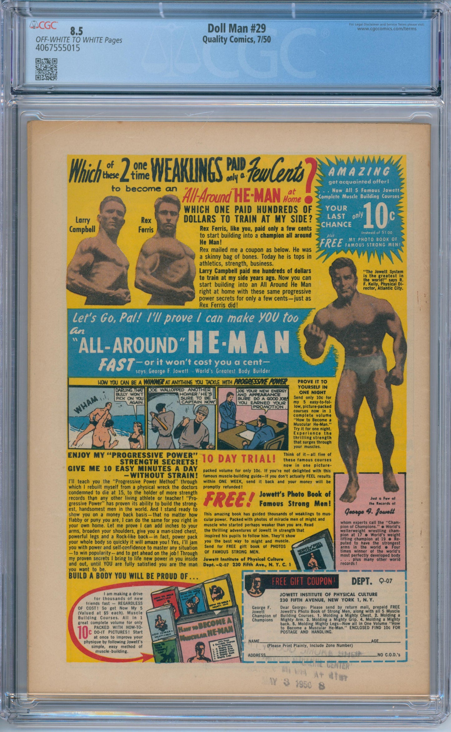 Doll Man #29 (1950) CGC 8.5