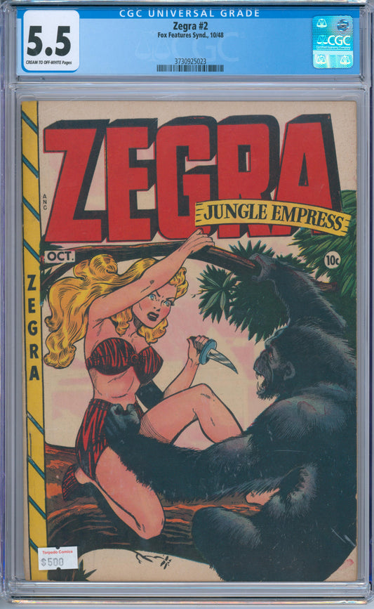 Zegra #2 (1948) CGC 5.5